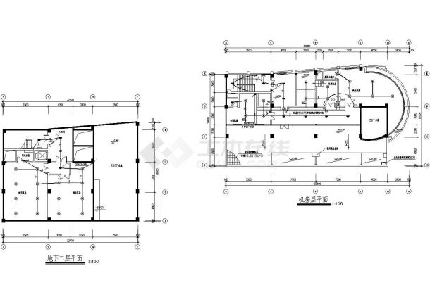 某门诊综合楼电气CAD完整节点构造设计图-图二