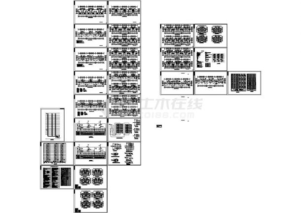 17层高层住宅配电系统设计施工cad图纸（含地下一层，共二十六张）-图一