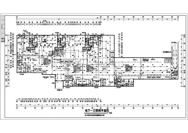 某住宅楼电气设计CAD全套平立面设计施工图-图一