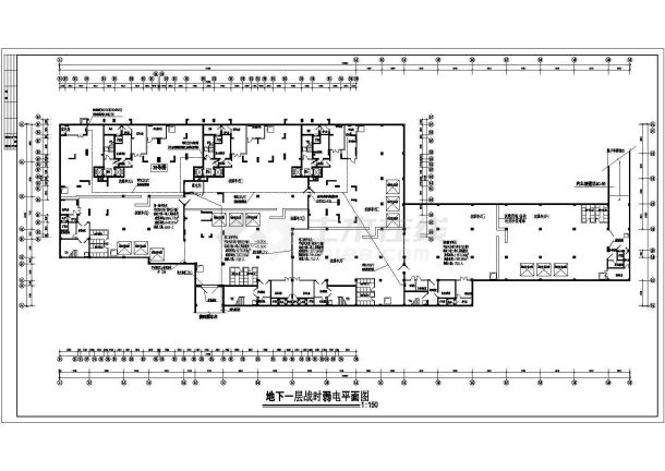 某住宅楼电气设计CAD全套平立面设计施工图-图二