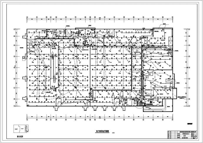 某综合商场消防CAD电气节点完整设计图_图1
