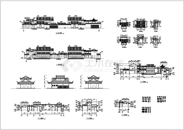 某古建筑CAD详细节点完整构造施工图-图一