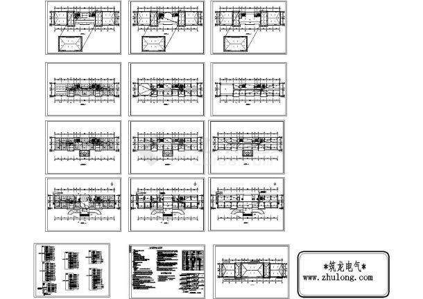 某4057㎡厂区五层办公楼电气施工图纸，含设计施工说明-图一