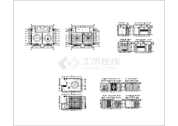 某知名品牌连锁酒店CAD大样设计完整装修图-图一