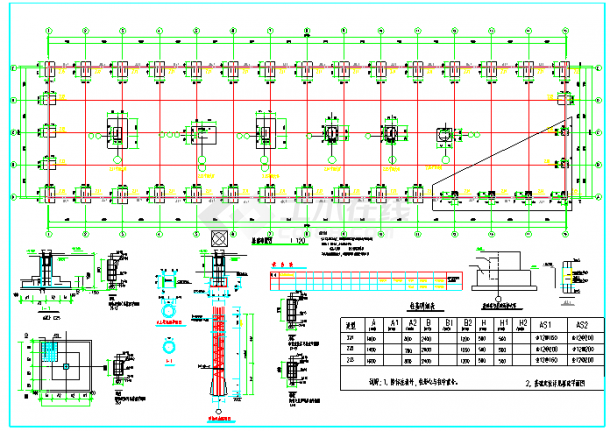 银天装备制造业机械加工厂房钢结构施工图（含设计说明）-图二