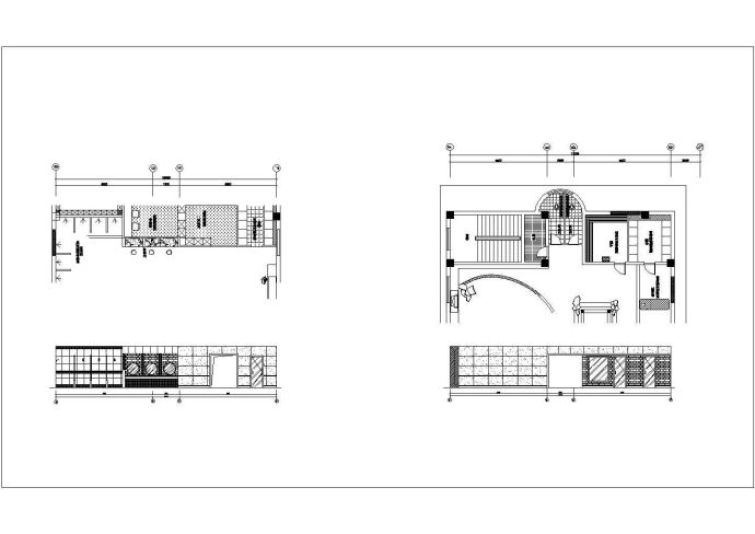 某桑拿洗浴中心全套施工CAD大样完整立面示图_图1