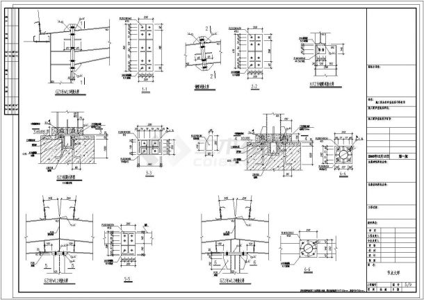 某30米轻钢结构农贸市场结构CAD设计图-图一