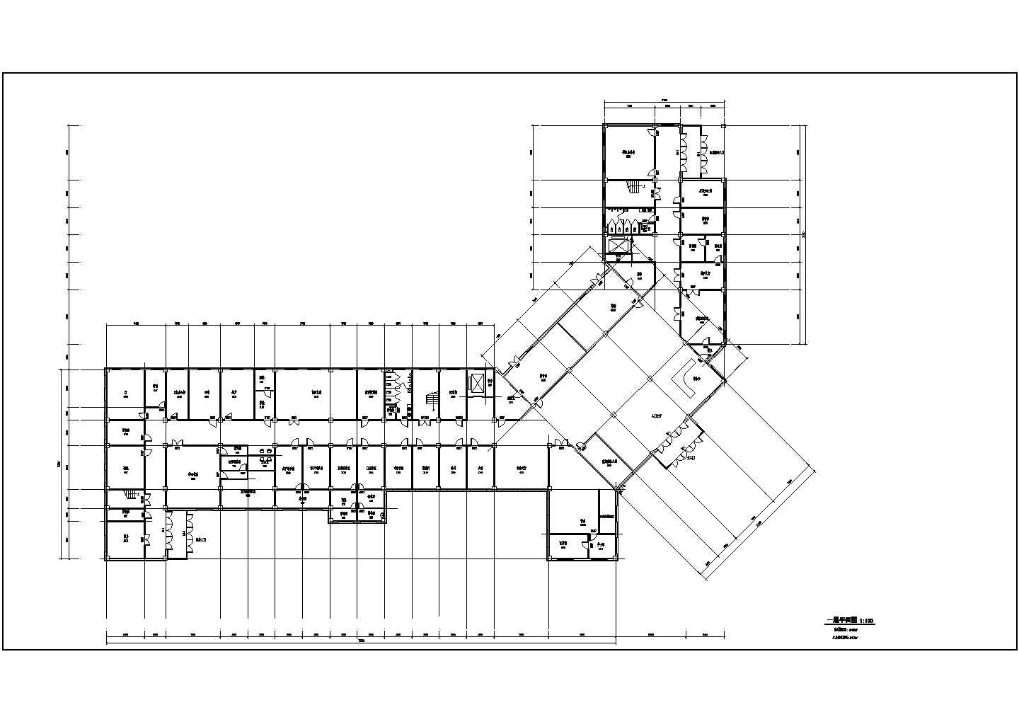 某医院主体四层综合楼建筑CAD图纸