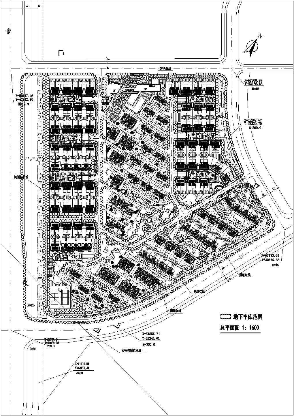 某项目规划CAD设计方案仙林地块总图