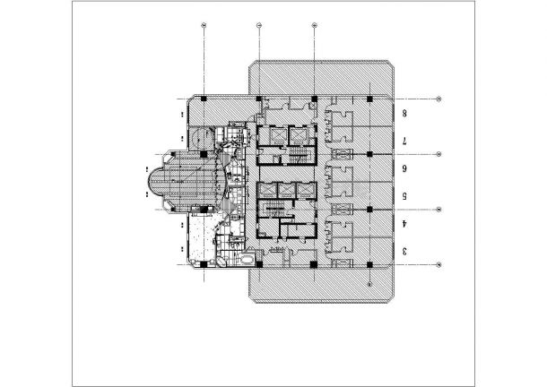 武汉某星级酒店总统套房CAD平立面节点施工-图一