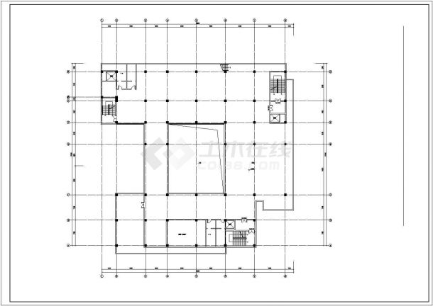 [四川]现代风格多层农贸市场CAD建筑施工图-图二