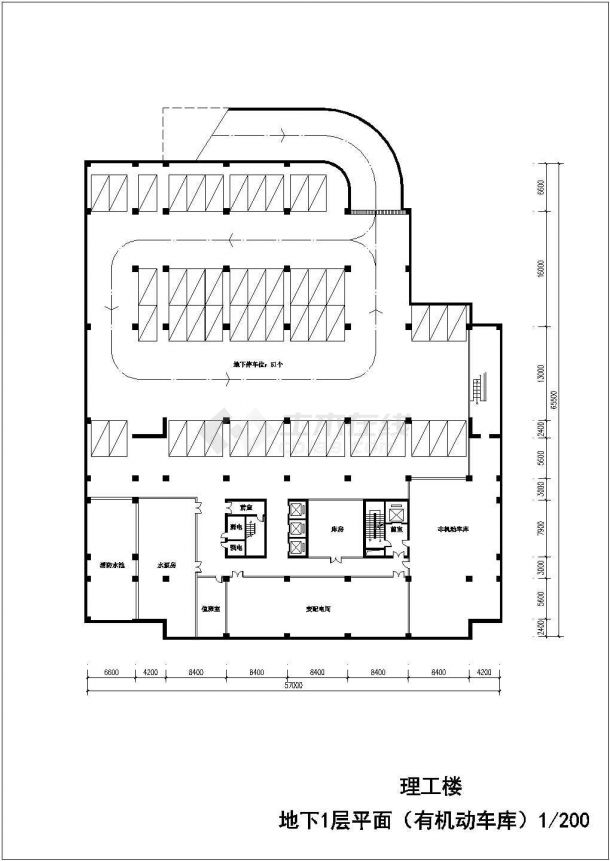 某大学学校建筑CAD详细节点施工理工楼打白图-图一