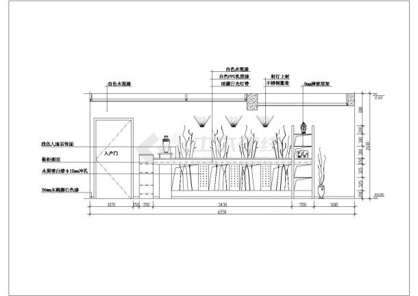 典型住宅楼餐厅装修设计cad施工图图集（标注详细，种类齐全）-图二
