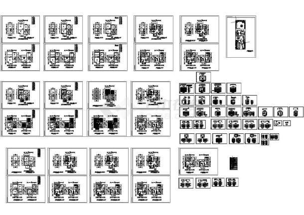 三层经典欧式别墅装饰设计施工图（含绿化）-图一