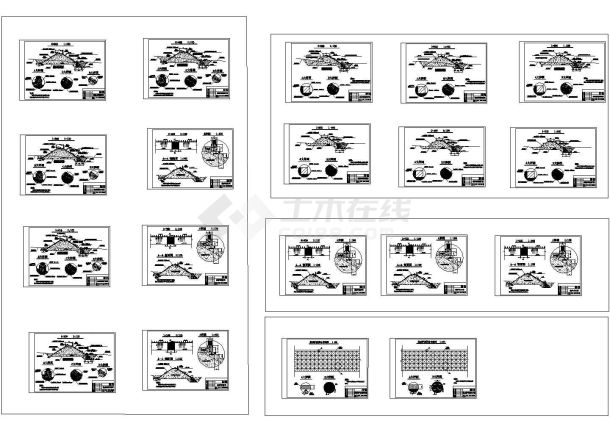 某堤防工程设计cad全套施工图（标注详细，共19张图）-图一