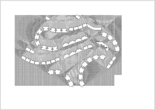 某现代高档住宅小区规划设计cad总平面方案图纸（含经济技术指标）-图二