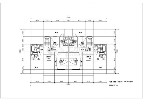 某多层砌体结构住宅楼设计cad全套建筑施工图（含户型指标）-图一