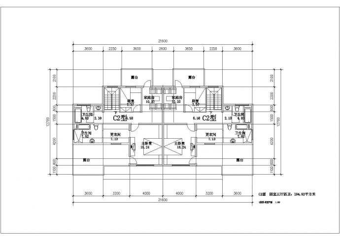 某多层砌体结构住宅楼设计cad全套建筑施工图（含户型指标）_图1