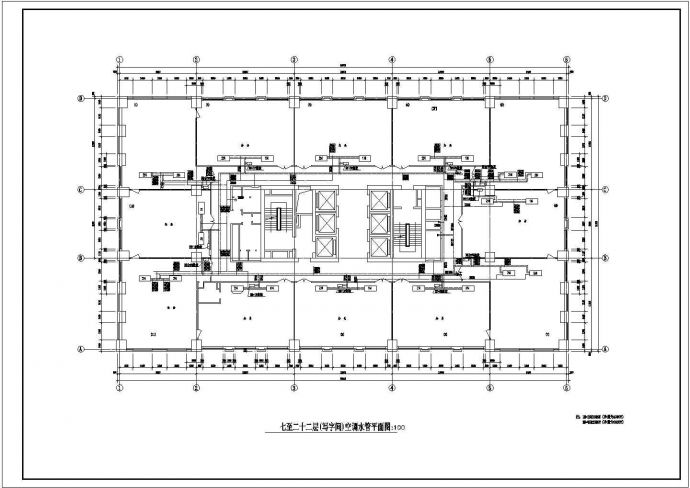 大厦水源热泵空调设计方案CAD图_图1