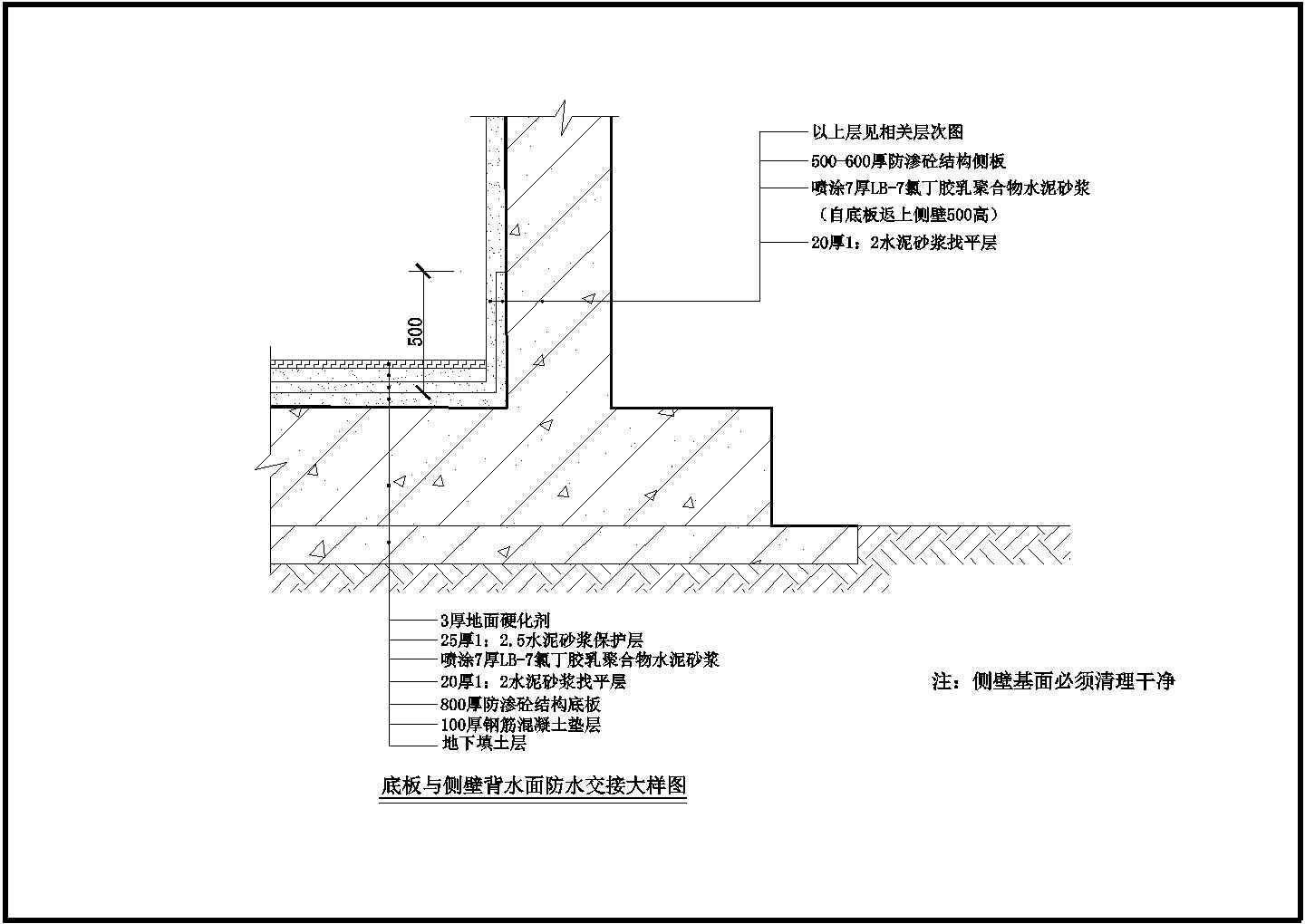 某建筑楼体防水设计装修方案图