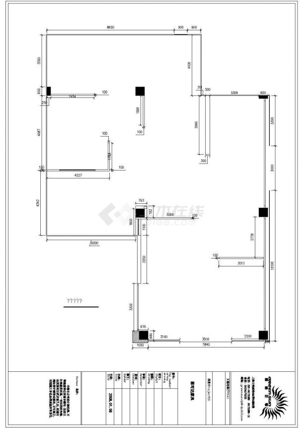 思可达家具专卖店室内装修设计cad全套施工图-图二