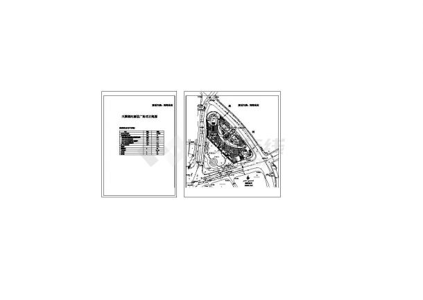 三十八层海河解放广场项目规划设计cad图(含总平面图)-图一