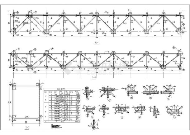 某钢管道支架设计cad详细结构施工图（含设计说明）-图二