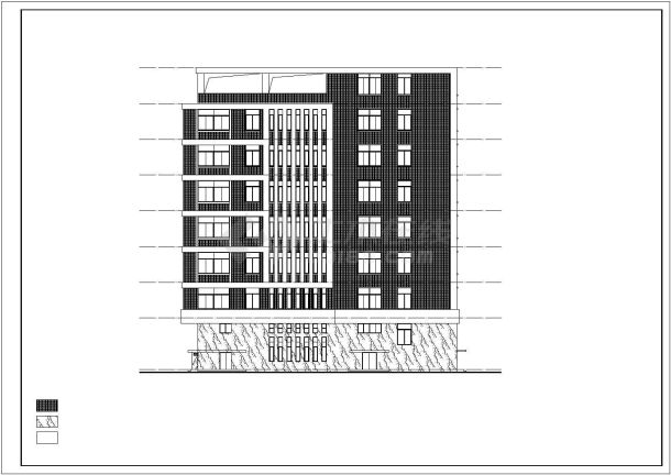 七层L型现代风格厂房建筑图纸全套-图一