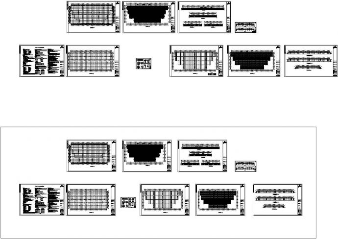 单层单山单跨门式刚架厂房工程施工图（CAD，10张）_图1