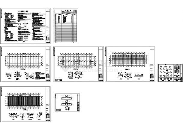 108X30m门式刚架钢结构厂房工程施工图（CAD，7张）-图一