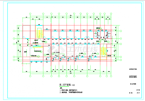 广东某中医院门诊住院综合楼装修改造设计全套施工图（含建筑图纸和水电图纸 含设计说明）-图二