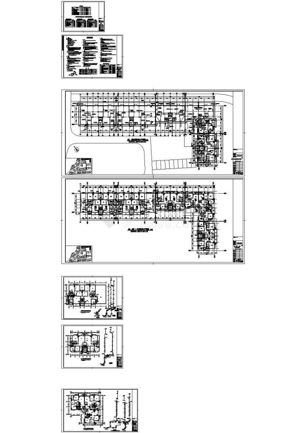 某小区给排水CAD施工图纸-图一