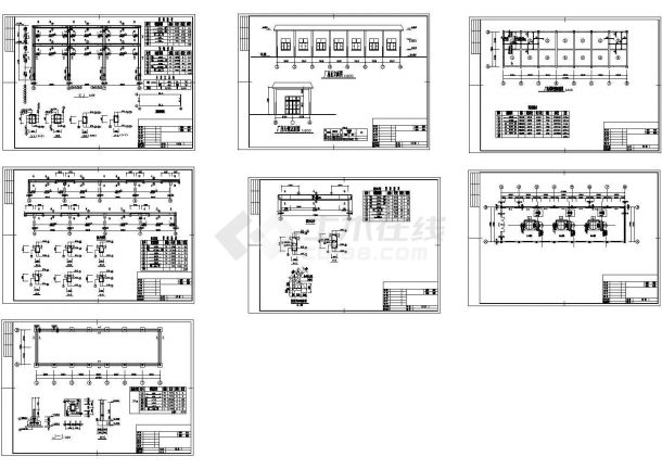 某水电站厂房建筑结构CAD施工图-图一