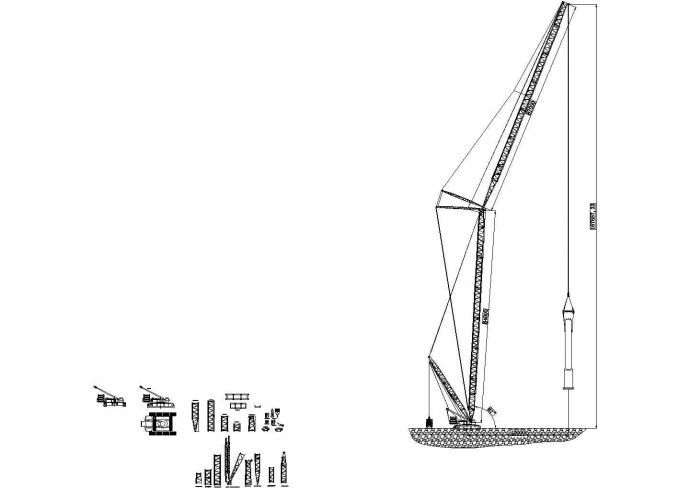 某400吨履带吊车设计CAD大样图纸（甲级院设计，1比1比例）_图1