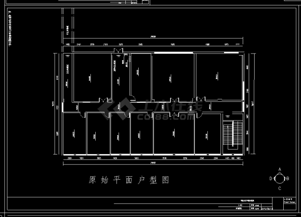 2019浙江XX行政执法局办公室室内装修改造工程CAD-图一