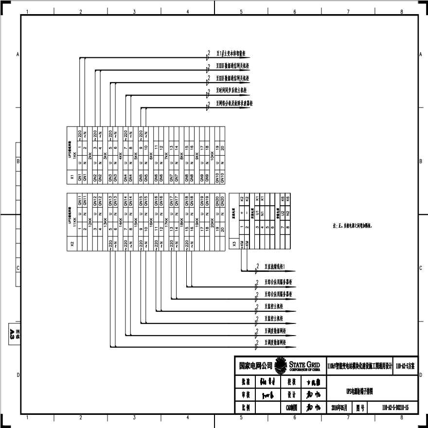 110-A2-5-D0210-15 UPS电源柜端子排图.pdf-图一