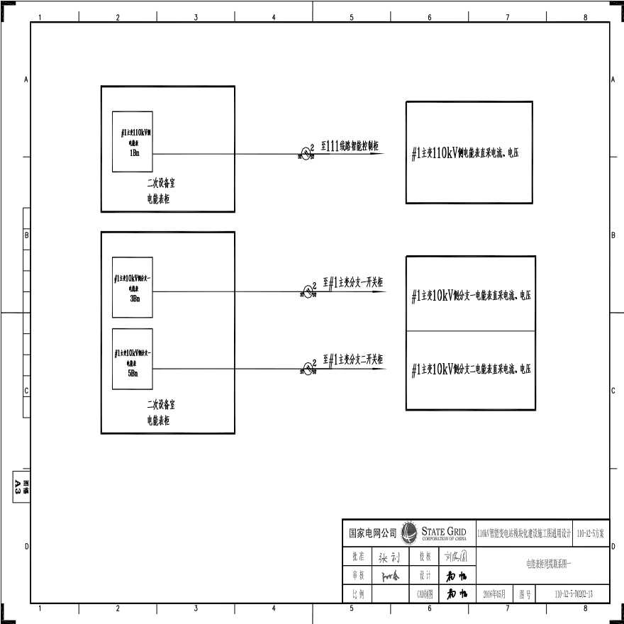 110-A2-5-D0202-13 电能表柜尾缆联系图一.pdf-图一