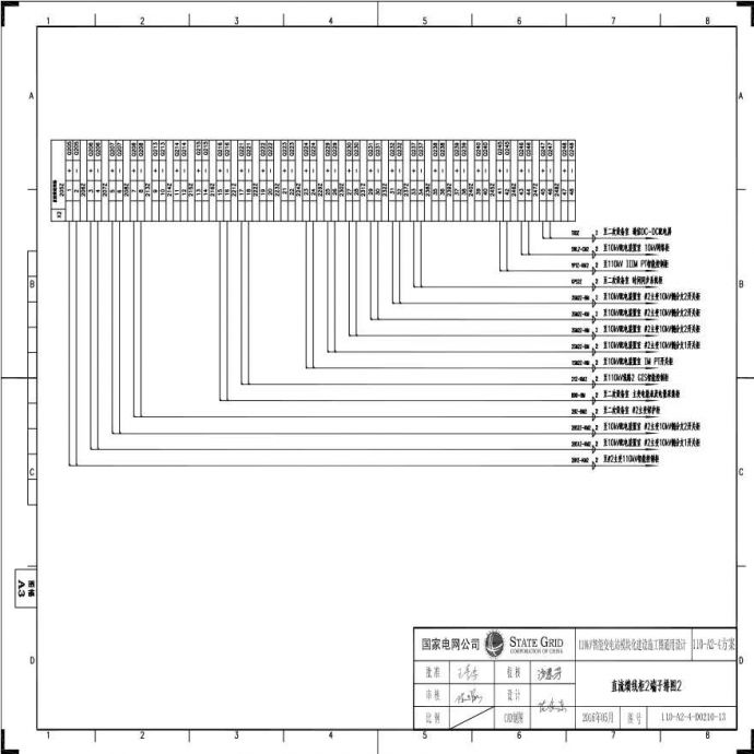 110-A2-4-D0210-13 直流馈线柜2端子排图2.pdf_图1