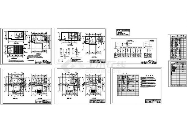 四层住宅楼电气设计施工cad图纸（图纸齐全，共八张）-图一