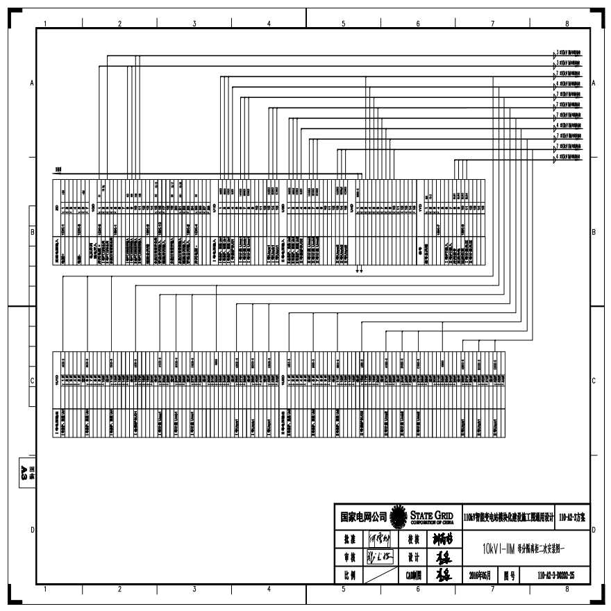 110-A2-3-D0202-25 10kV I-IIM母分隔离柜二次安装图一.pdf-图一