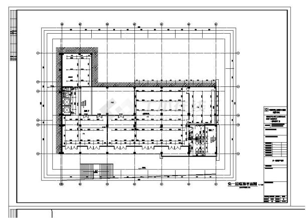 某城市厂房建筑工程结构布置CAD参考详图-图一