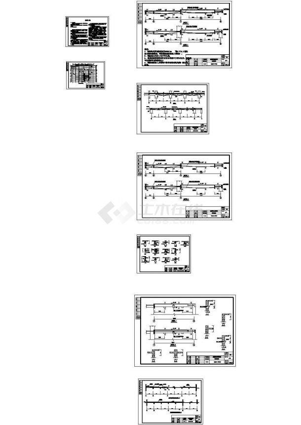 大楼预应力加固结构施工图-图一