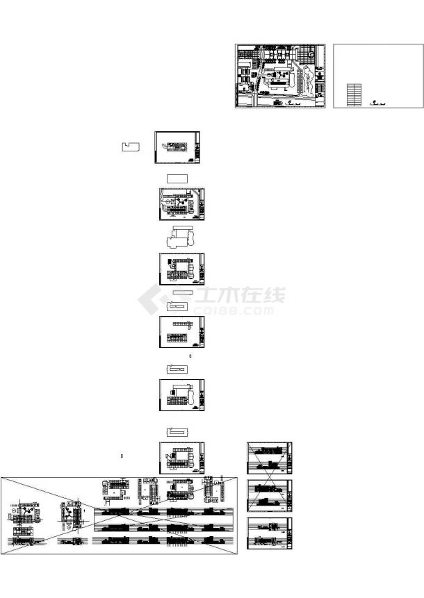标段三行政中心建筑设计CAD施工图纸（大院作品）-图一