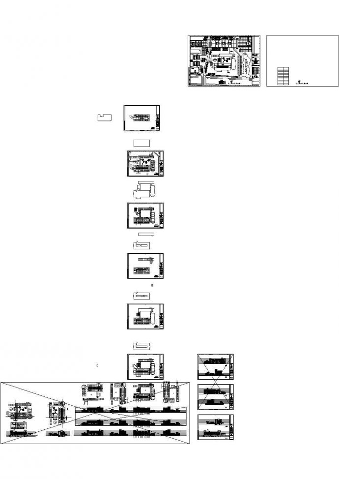 标段三行政中心建筑设计CAD施工图纸（大院作品）_图1