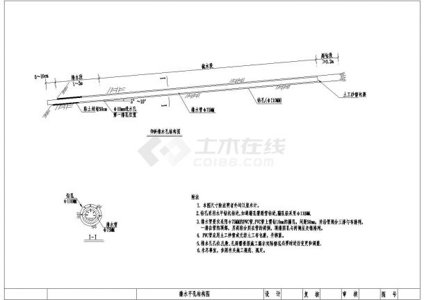 [福建]锚索框架梁及植草高边坡加固防护施工图-图二