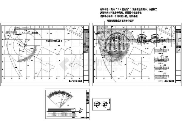 东莞山顶公园园林设计施工图（含设计说明）-图二