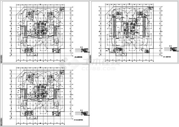 某十六层办公楼消防报警系统CAD设计图-图一