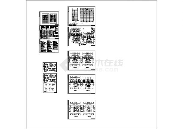 广西某十二层住宅小区水电cad图纸(含电气节能、电气设计通用说明)-图二