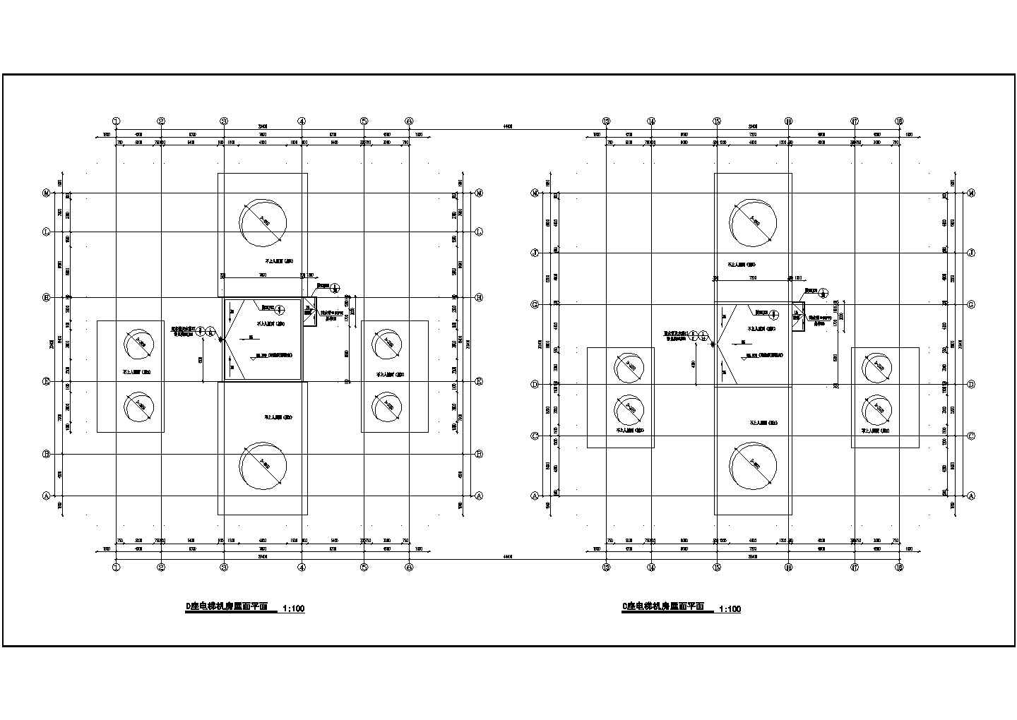 西安某18层框架剪力墙结构商住楼建筑施工图（含人防说明）