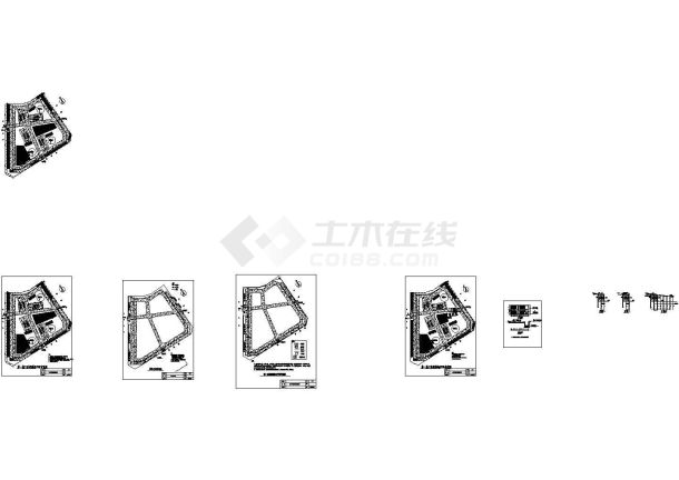 某大型深基坑开挖施工现场平面布置cad图纸-图二